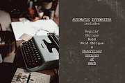 Automatic Typewriter Font and Extras, a Serif Font by Ana's Fonts (Thumbnail 9 of 12)