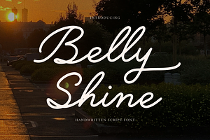 Belly Shine | Handwritten Script, a Script Font by gracetype_studio