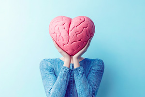 Person Holding Heart-Shaped Brain, a Health & Medical Photo by Ales Munt