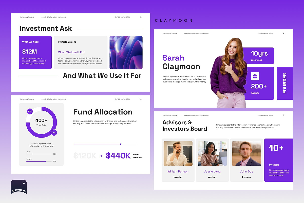 Modern Digital Banking Pitch Deck, a Presentation Template by Claymoon Lab (Photo 4 of 7)