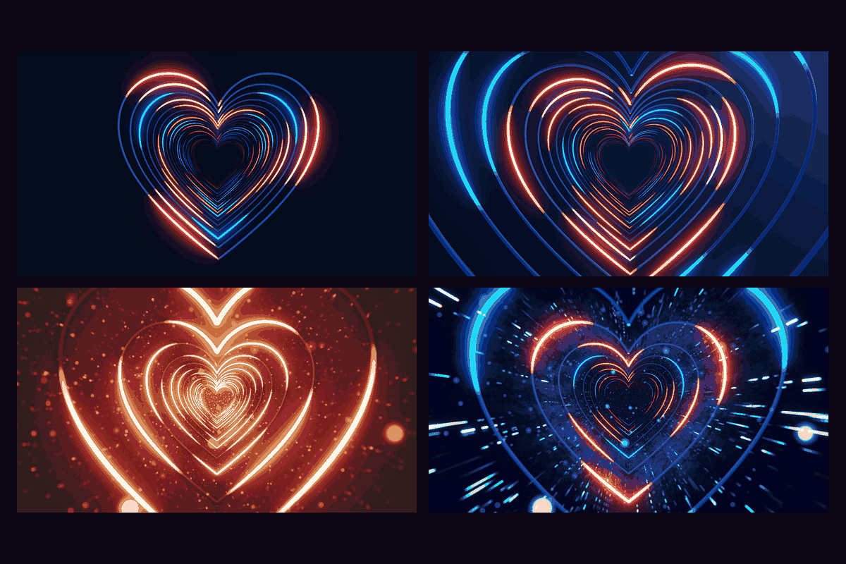 Heart Glow - 12 4K Loops, a Background Graphic by Photocreo Michal Bednarek (Photo 5 of 7)