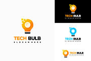 Set of Modern Tech Bulb logo designs, a Branding & Logo Template by Lucky Creative (Thumbnail 5 of 5)