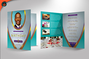 Royal Teal Pastor Birthday Program