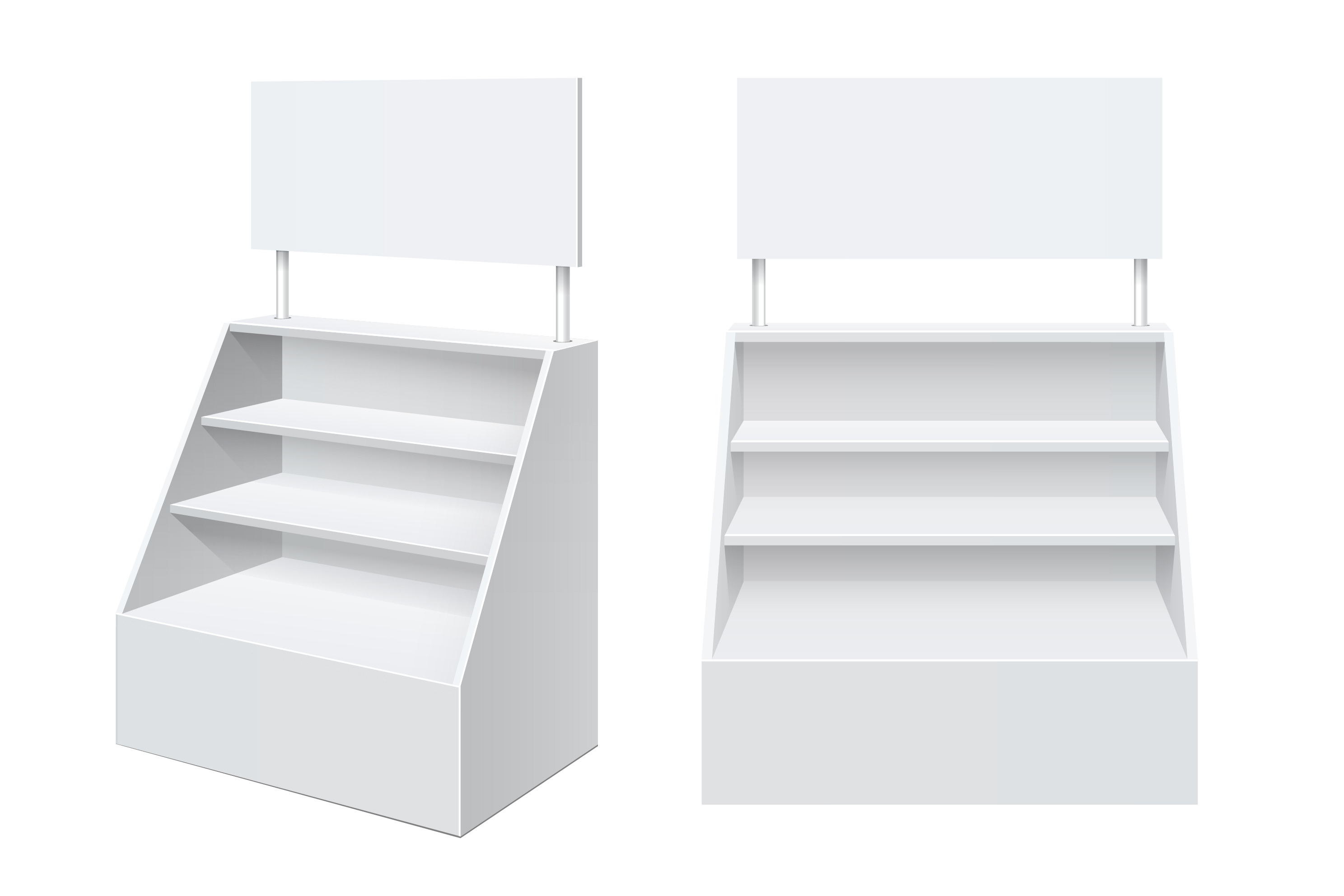 Advertising POS POI Display Shelves, an Advertising Mockup by Sunny