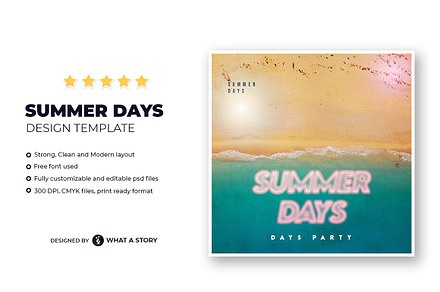 Summer Days Flyer Template