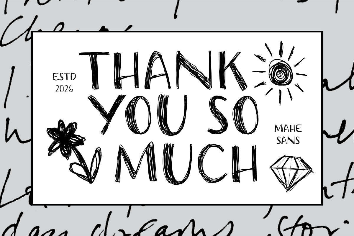 Inkodle – Messy Handwritten Font, a Handwritten Font by Mahesans Co (Photo 10 of 10)