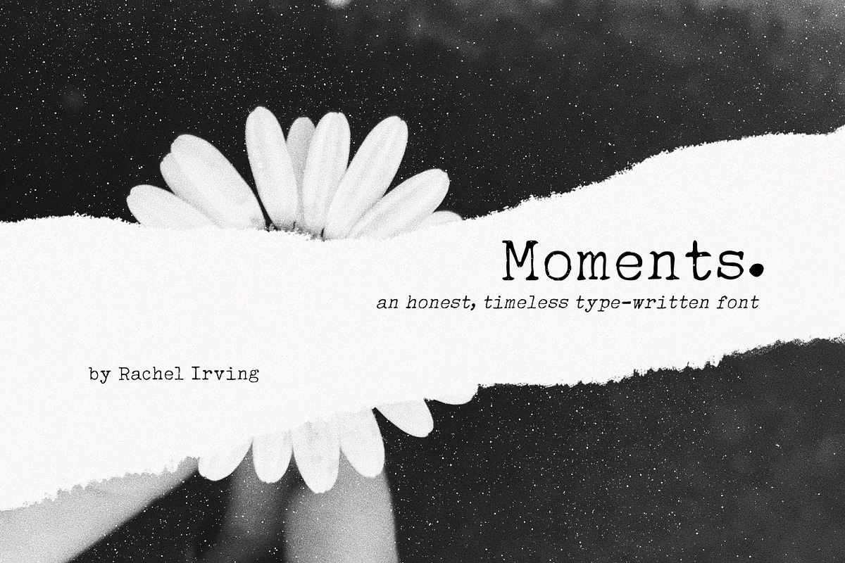 Moments | Typewriter Font preview 8