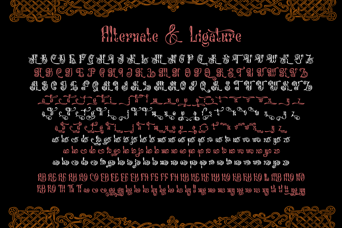 Glorivane - Victorian Display Font, a Blackletter Font by madeDeduk (Photo 8 of 8)