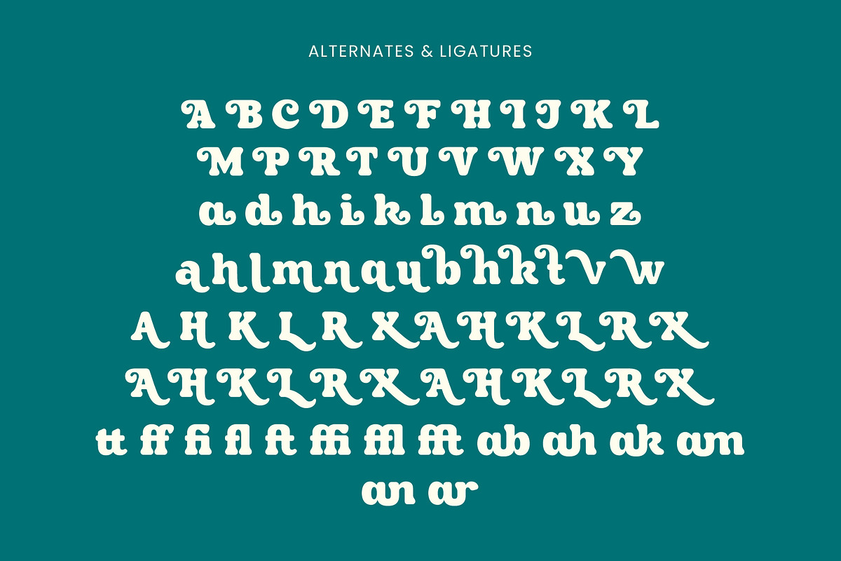 Roliana - Serif Retro Display Font, a Serif Font by Brainwaves.Studio (Photo 4 of 8)