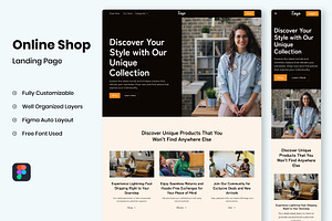 Online Shop - Landing Page Template, a Websites & App Template by RPWDS