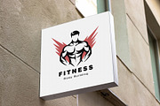 Modern Fitness & Gym Logo Template, a Branding & Logo Template by YUDesignStore (Thumbnail 5 of 8)