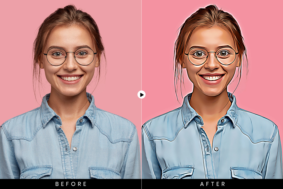 Caricartoon Me Photoshop Action, an Action Add-On by ridvanpars (Photo 4 of 11)