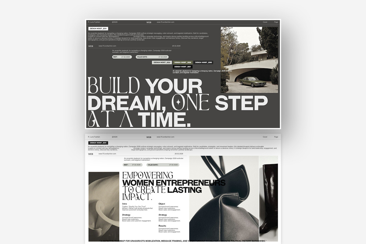 Brief Campaign '2028 Presentation, a Presentation Template by GoldenPixelStudio (Photo 5 of 10)