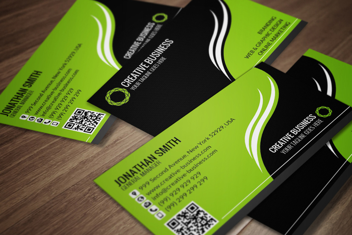Corporate Business Card CM045, a Business Card Template by annozio (Photo 1 of 4)