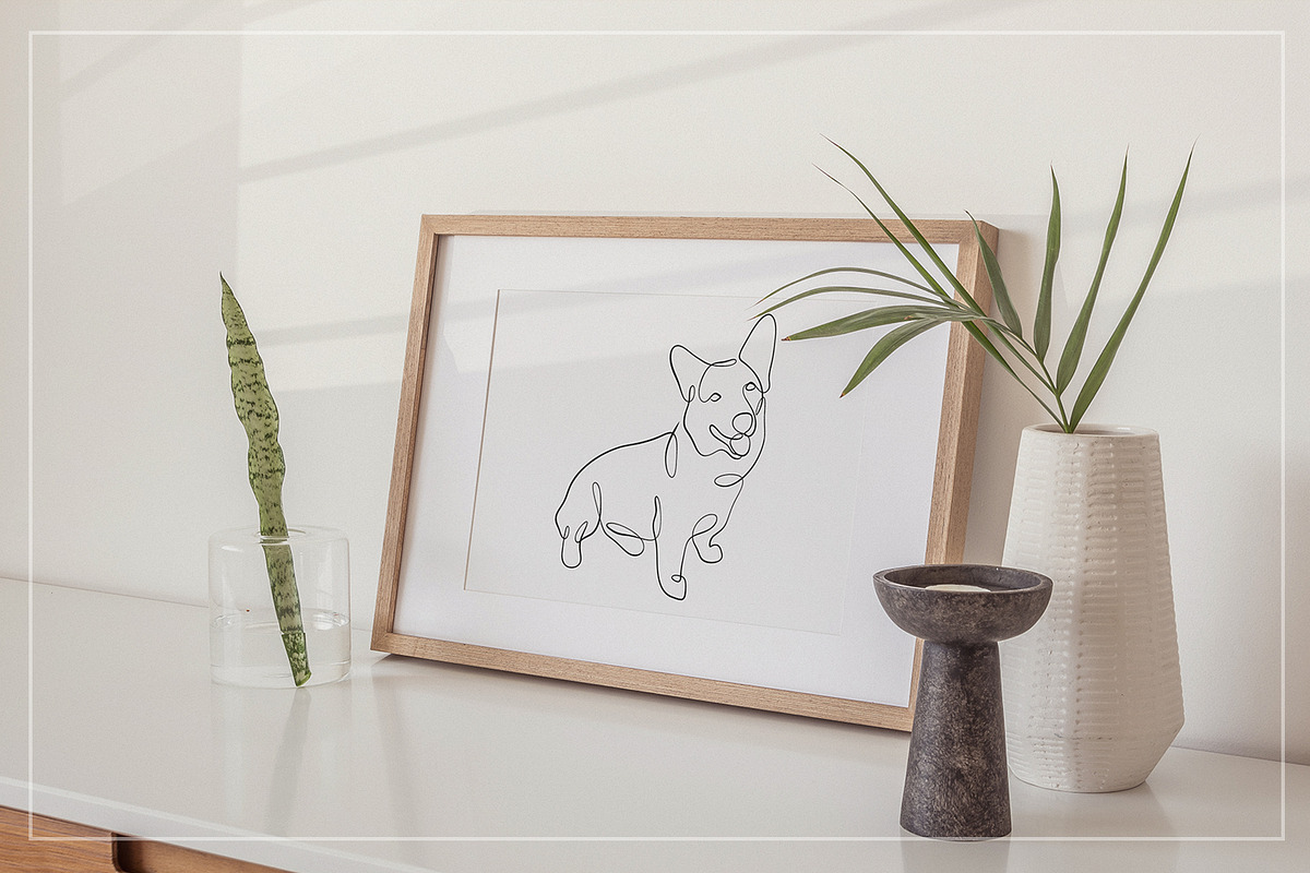 Dog - one line illustrations, an Animal Illustration by Anna.Klets (Photo 12 of 12)