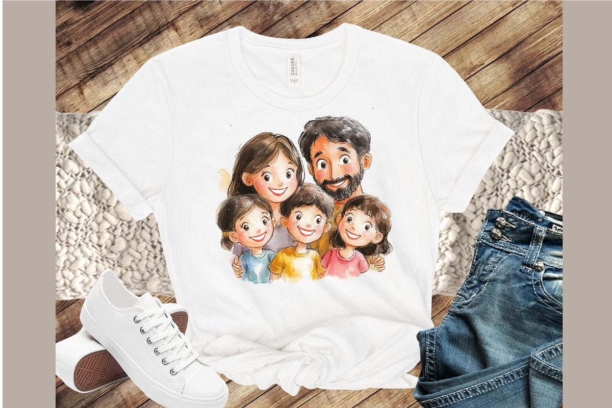 Family Clipart, Father's Day, Mom Da, an Illustration by Sublimation Artist (Photo 4 of 6)