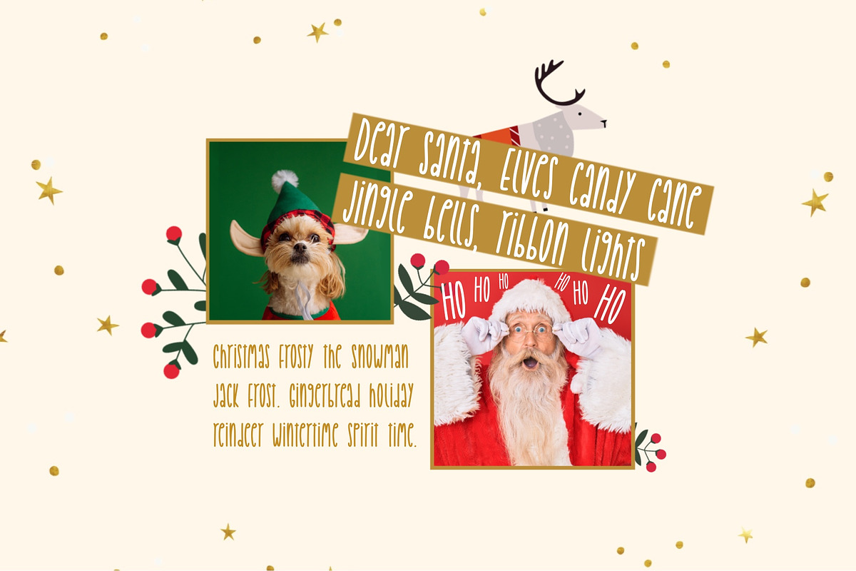 Crafty Christmas skinny font, a Handwritten Font by jyllyco (Photo 2 of 7)