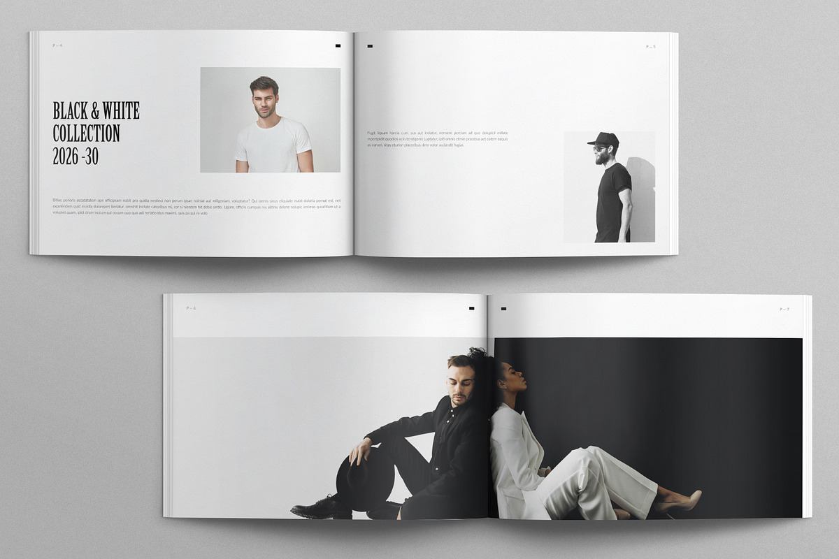 Minimal Lookbook Template Landscape, a Magazine Template by E-Type (Photo 3 of 8)
