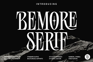 Bemore Serif Font