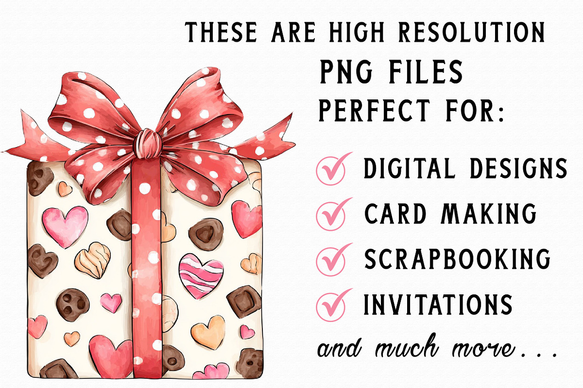 Watercolor Valentine Clipart, an Illustration by Libby Wishes (Photo 7 of 7)