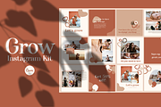 Grow - Instagram Templates for Canva, a Social Media Template by Candor Creative (Thumbnail 1 of 4)