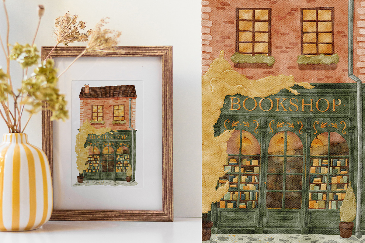 Bookshop | hand drawn illustration, an Object Illustration by OkPen (Photo 2 of 6)