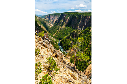 Grand Canyon of the Yellowstone in, a Nature Photo by Leonid Andronov