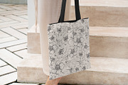 Sketched Japanese Anemones, a Pattern Graphic by MalyskaStudio (Thumbnail 9 of 11)