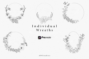 Procreate Midsummer Wreaths