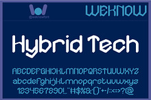 Hybrid Tech font