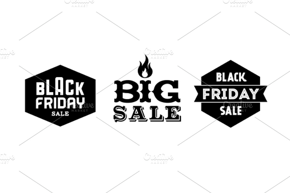 9 Black Friday Labels, an Icon by Ezepov (Photo 2 of 2)