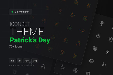 St. Patrick's Day Icon Collection, an Icon by Yasa Design Studio
