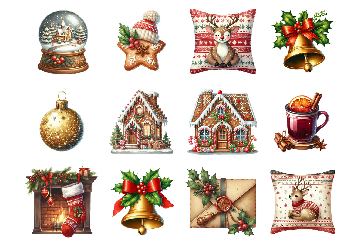 Cozy Christmas Watercolor Set, a Graphic by CitraGraphics (Photo 2 of 3)