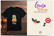 Goose Halloween Watercolor Clipart, an Animal Illustration by Apixsala (Thumbnail 9 of 10)