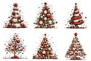 Whimsical Christmas Tree Clipart Png, an Illustration by Craft Nest (Thumbnail 5 of 10)