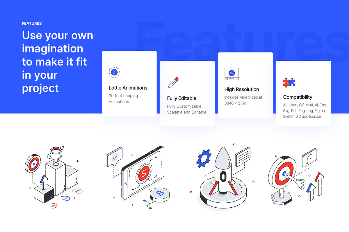 Marketing Animated Icons, an Outline Icon by Vectors Market (Photo 2 of 7)
