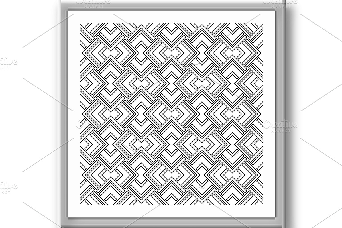 Seamless Geometric Vector Background, an Illustration by FineArtStudio (Photo 2 of 3)