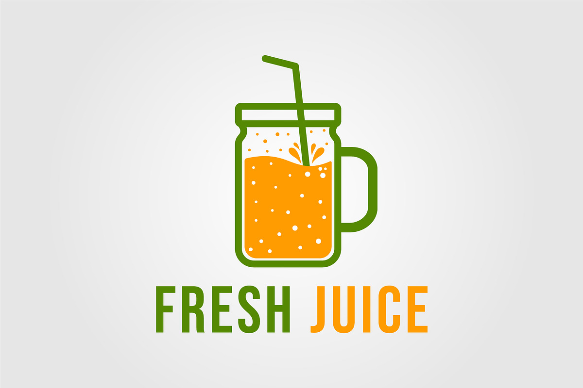 orange juice fresh drink logo, a Graphic by Rizkaarishandy_shop