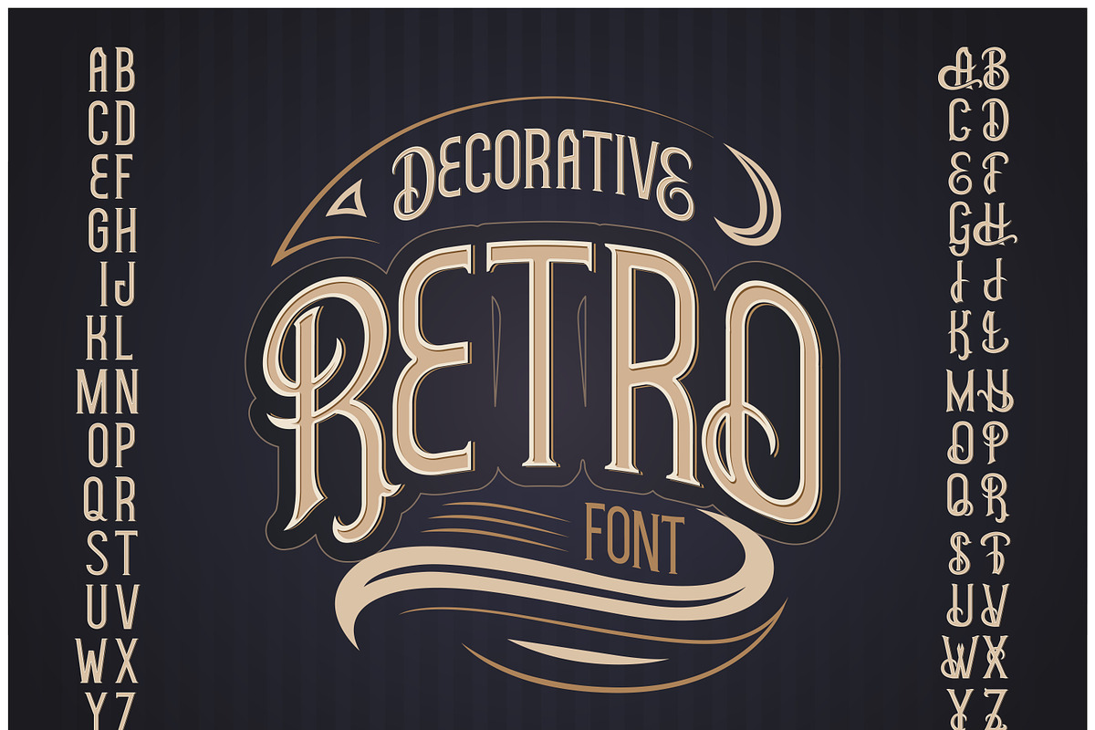 Hudson OTF vintage label font. preview 2
