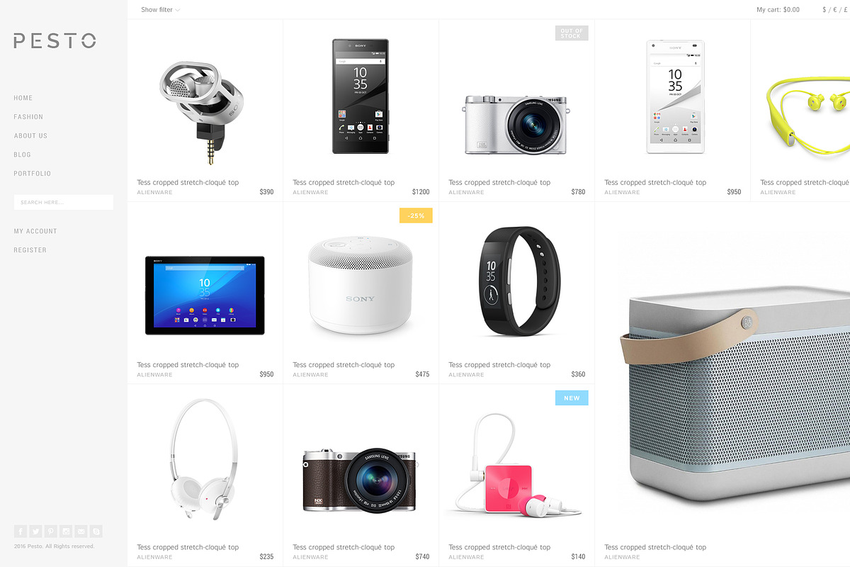 Pesto - eCommerce PSD Template, a Websites & App Template by Promokit (Photo 6 of 37)