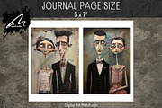 Odd Whimsical Couple, Quirky Collage, a Person Illustration by Digital Art Mahdiseño (Thumbnail 6 of 9)