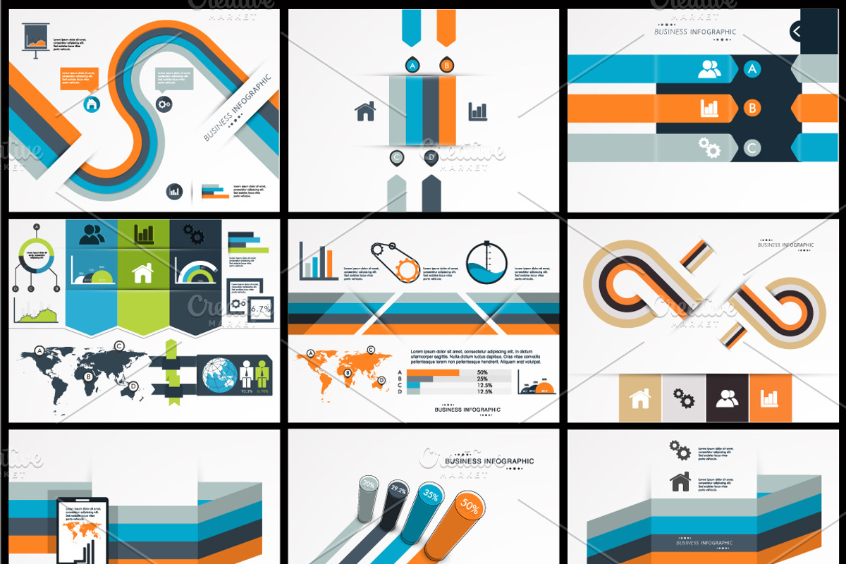 Business Infographic Sets Vol - 7, a Finance Illustration by Allies Interactive (Photo 3 of 4)