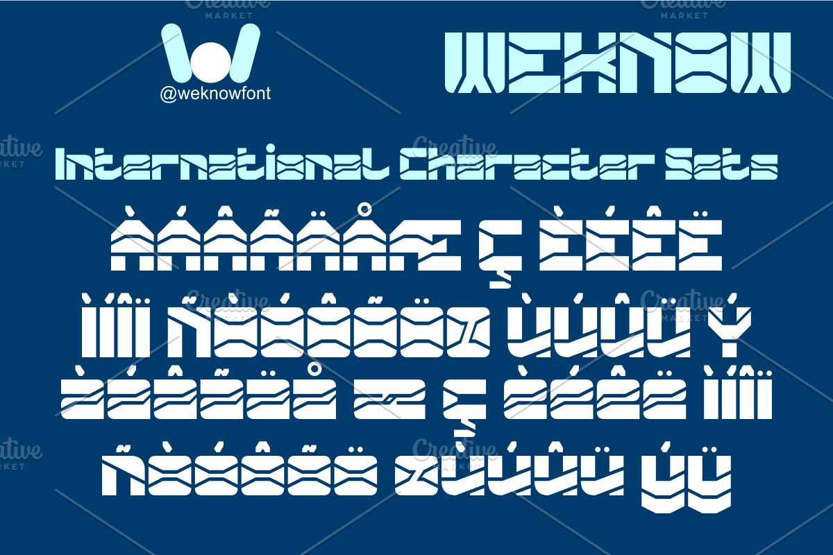 Zero Divide font, a Sans Serif Font by weknow (Photo 8 of 8)
