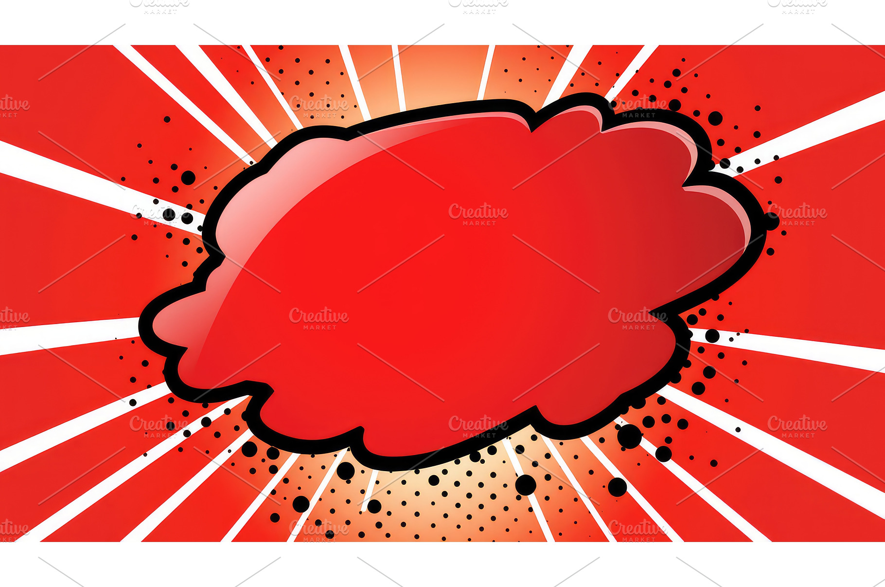 bubble red pop art background ai, an Arts & Entertainment Photo by pikepicture