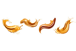 caramel or toffee splashes, a Food & Drink Photo by piter.goskov