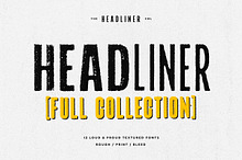 Headliner Textured Font Collection