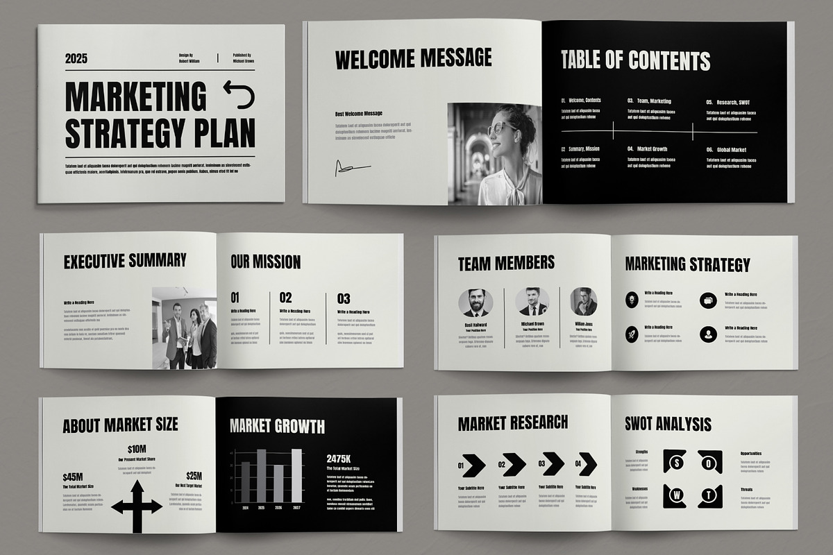 Marketing Strategy Business Plan, a Brochure Template by ContestDesign (Photo 1 of 5)