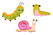 Cute Bugs Clipart, Hand Drawn, an Object Graphic by the_myro (Thumbnail 4 of 6)