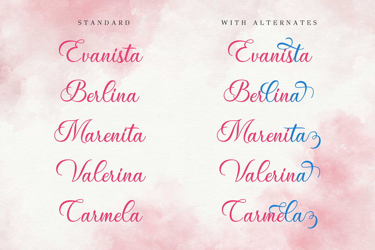 Wonderful Day - Romantic Script, a Script Font by Almarkhatype (Photo 7 of 11)