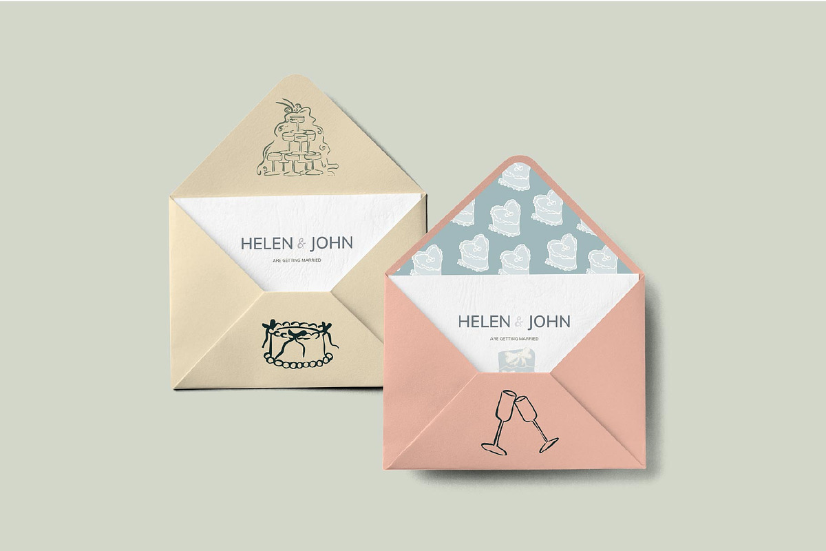 Whimsical wedding party Clipart, an Object Graphic by MayBay Studio (Photo 6 of 7)